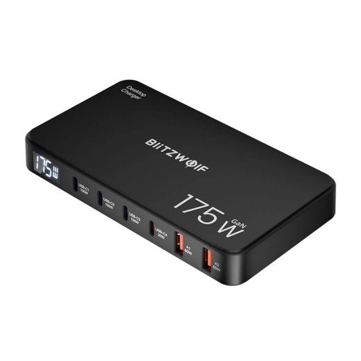 Blitzwolf BW-S30 6-in-1 laadimisseisak 4xUSB-C + 2xUSB 175W
