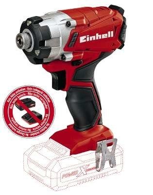 Einhell TE-CI 18/1 Li-solo mõjukruvi Must, Hall, Punane