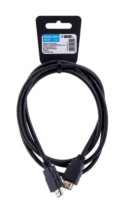 iBox ITVFHD0115 HDMI kaabel 1,5 m HDMI Type A (Standard) Must