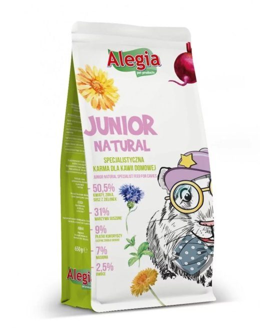 ALEGIA Junior Natural - kodu-tsingide toit - 650g