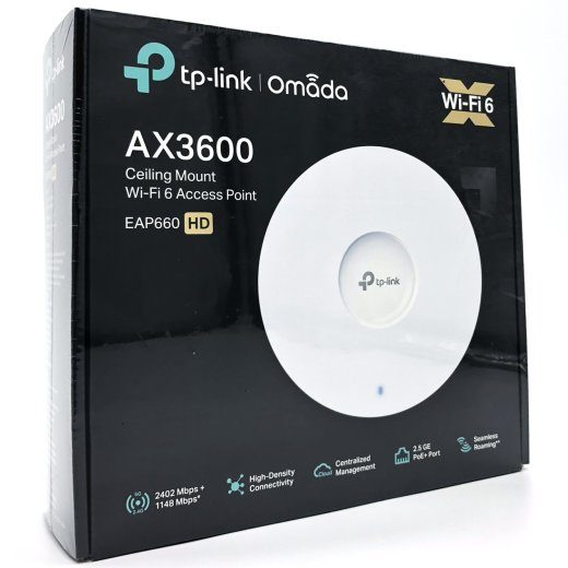 TP-Link EAP660 HD AX3600 belaidis dviejų dažnių lubinis prieigos taškas baltas
