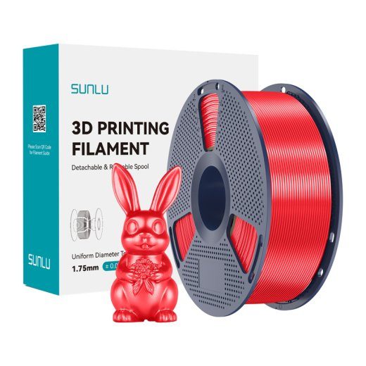 Sunlu PLA+ Silk filament (punane)