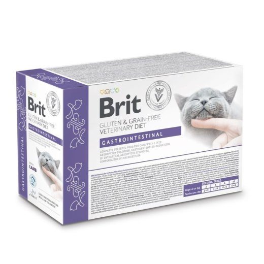 BRIT Veterinaarne Gastrointestinaal Lamb kassatoit lambali märgkassatoit 12x85g
