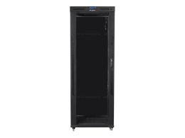19" 42U 800x800mm Black Server Rack Cabinet with Glass Door and LCD (Flat Pack)