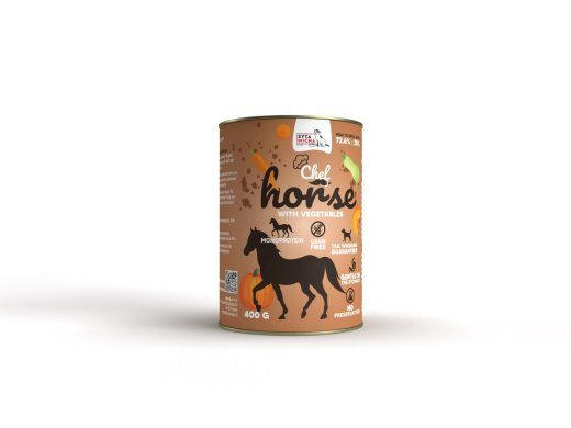 SYTA MICHA Horsemeat with vegetables - märg koeratoit - 400g