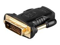 Goobay HDMI/DVI-D adapter, gold-plated 68931