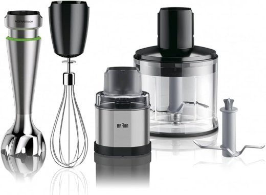 Braun Käsiblender MQ9138XI MultiQuick 9 1200 V Kiiruste arv 3 Köögikombat Ice crushing Must/Roostevaba teras