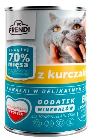 FRENDI Chicken Chunks in Delicate Sauce Wet Cat Food - 400g