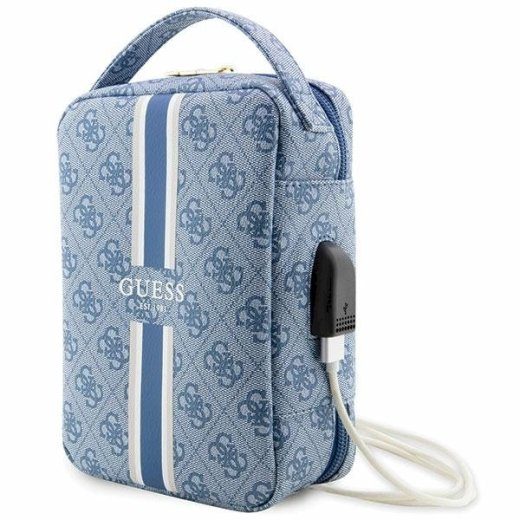 Guess Kott GUHBP4RPSB Organizer sinine 4G Printed Stripes