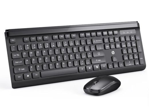 HP CS500 Belaidis klaviatūros ir pelės komplektas USB / ENG / 1600DPI