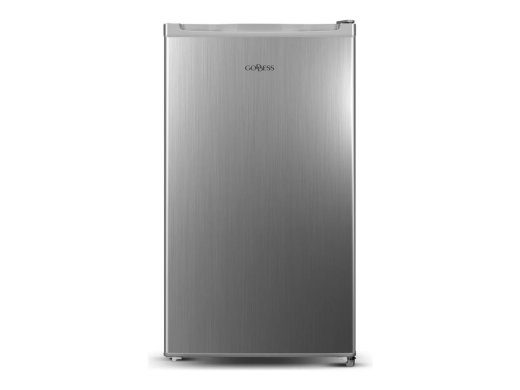 Goddess Refrigerator GODRSE085GS8SSE Energy efficiency class E Free standing Larder Height 85 cm Fridge net capacity 90 L 39 dB Silver