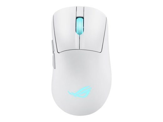 ASUS ROG Keris II Origin Optical Wireless Wired Gaming Mouse, White
