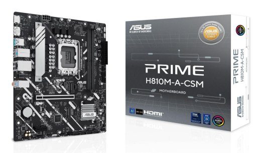 ASUS PRIME H810M-A-CSM Intel H810 Micro ATX emaplaat (LGA 1851 Socket V1)