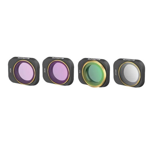 4 filtri komplekt UV+CPL+ND4+ND8 Sunnylife kaamerale DJI Mini 3 Pro (MM3-FI418)