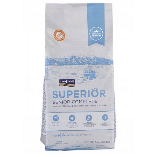 FISH4DOGS Superior Senior Complete Salmon - kuiv koeratoit - 6kg