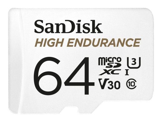 SanDisk 64GB 100MB/s kõrge vastupidavusega microSDXC