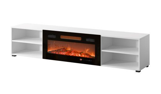 RTV kapi POLO 180x33x39 valge + kamin must