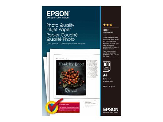 Epson Photo Quality Inkjet Paper - A4 - 100 lehte
