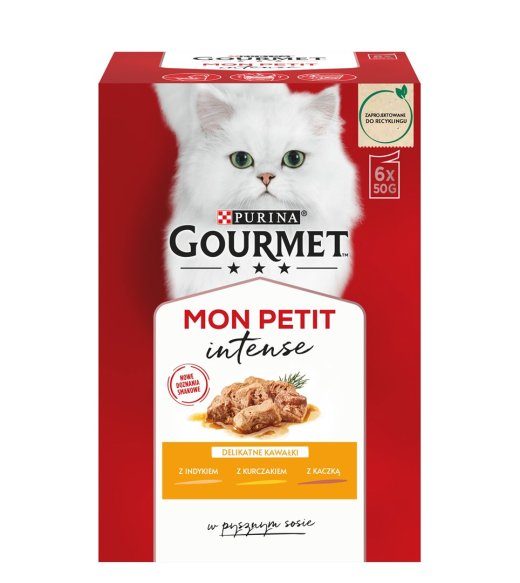 GOURMET Mon Petit Poultry Mix - märgkassitoit - 6 x 50 g