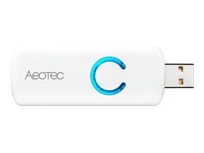 Aeotec Z-Stick - USB Adapter koos Akuga Gen5+, Z-Wave Plus AEOTEC Z-Stick - USB Adapter koos Akuga Gen5+ Valge