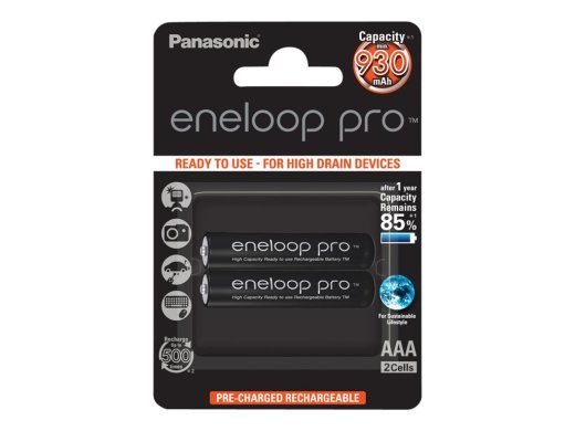 Panasonic Eneloop Pro AAA Laetavad Patareid 930mAh 2 Pakk