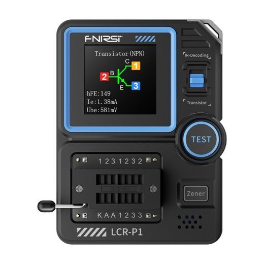 FNIRSI LCR-P1 multifunktsionaalne kondensaatori ja transistori tester