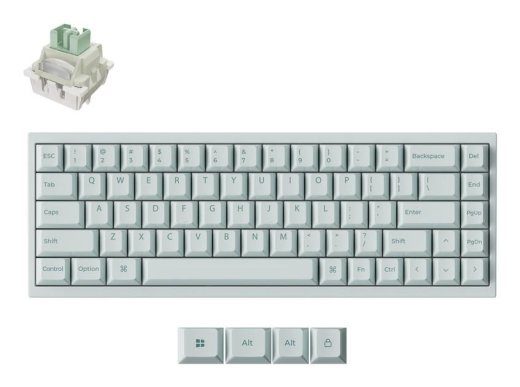 KLAVIATŪRA USB-C Q16 HE 8K/LIGHT GREEN Q16HW-L1 KEYCHRON