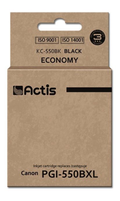 Actis KC-550Bk tindid (asendus Canon PGI-550BK jaoks; Standardne; 23 ml; must)