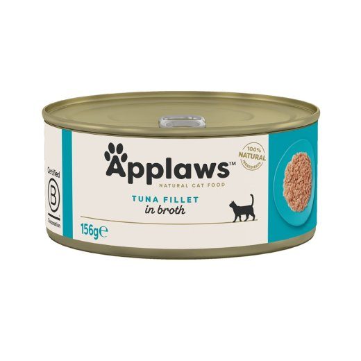 APPLAWS Tuunikalafilee puljongis - märgkassitoit - 156g