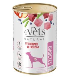 4VETS Natural Diabetes Dog - wet dog food - 400 g