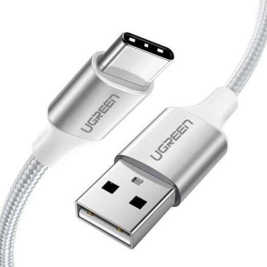 UGREEN 60131 USB-C į USB-A kabelis 1 m 0.48 Gbit/s / baltas