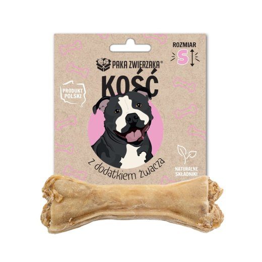 PAKA ZWIERZAKA luu triibulise lisandiga S 10 cm - koera närimisvahend - 35g