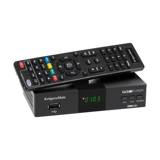 Kruger&Matz KM0550D DVB-T2 H.265 HEVC Tuner