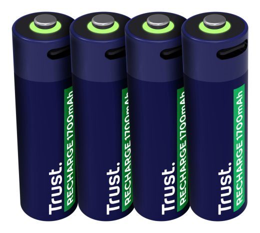 Trust 25631 Rechargeable AA Battery 1700 mAh / blue, green