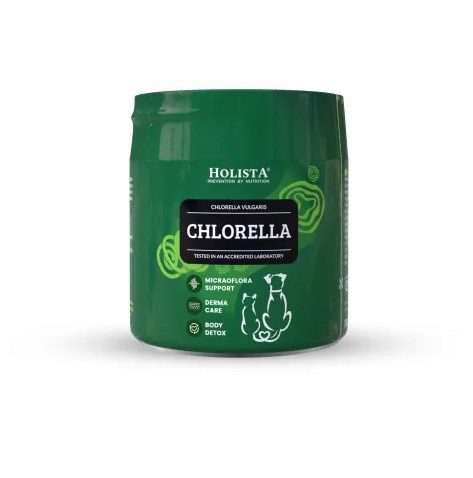 HOLISTA Chlorella - koiralihapliiatsid koertele ja kastele - 100g
