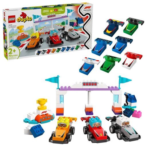 LEGO DUPLO 10445 F1 Meeskonna Võidusõiduautod ja Juhid
