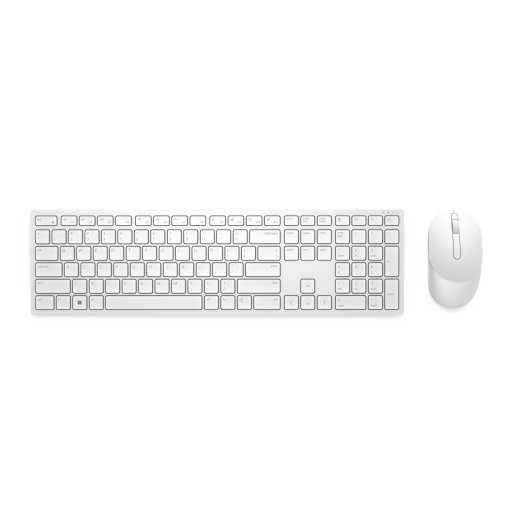Dell Pro belaidė klaviatūra ir pelė - KM5221W - JAV Tarptautinė (QWERTY) - Balta