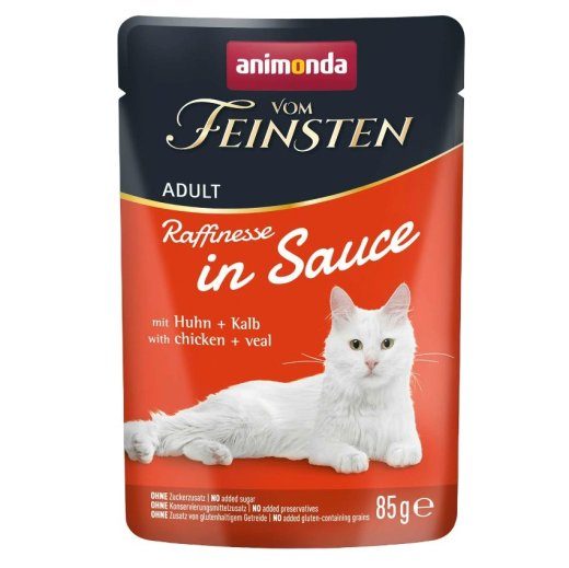 ANIMONDA Vom Feinsten Raffinesse kastmes kana koos vasikaga - märgkassitoit - 85g