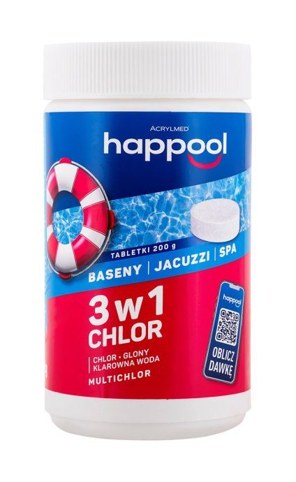 Acrylmed MULTICHLOR 3 in 1 multifunktsionaalsed kloori vabastavad tabletid 200 g - 1 kg