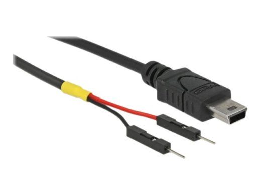 Delock USB/voolukaabel 10cm must