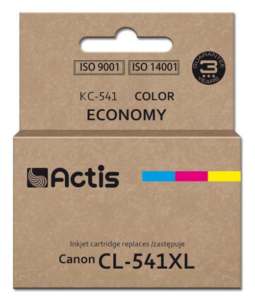 Actis KC-541 tint Canon printerile (asendus CL-541XL-le) Supreme, 18 ml, sinine, kollane, magenta.