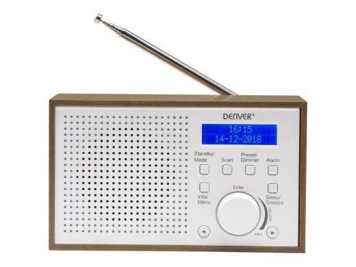 DENVER DAB-46 DAB Portatiivne Raadio Pruun Valge