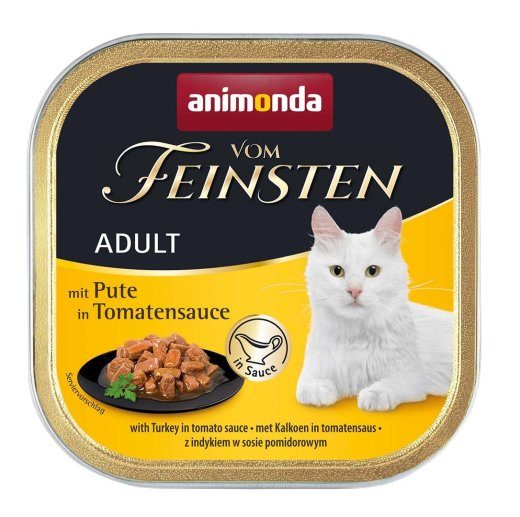 ANIMONDA Vom Feinsten Täiskasvanud kalkun tomatikastmes - niiske kassitoit - 100g
