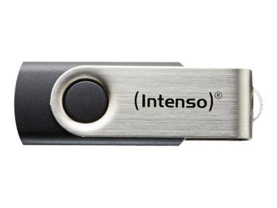 Intenso Basic Line 32GB USB 2.0 Flash Drive Must Hõbe