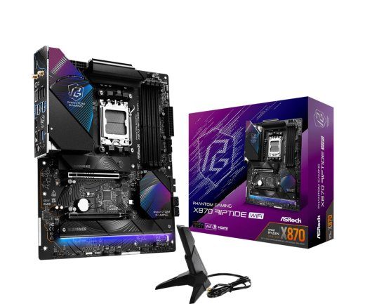 Emaplaat ASROCK AMD X870 SAM5 ATX Mälu DDR5 mälu pesad 4 1xPCI-Express 4.0 16x 1xPCI-Express 5.0 16x 4xM.2 1xHDMI 4xUSB 2.0 5xUSB 3.2 2xUSB-C