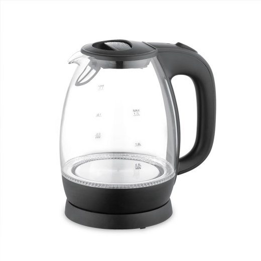 Maestro MR-063-Must Klaasist Elektriline Veepott 1,7 L