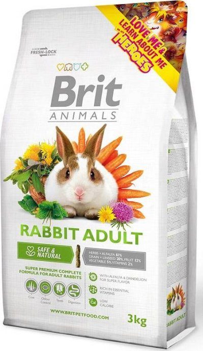Brit Animals Küülik Täiskasvanud Komplektne 3kg