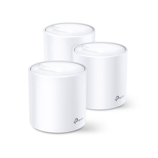 Juhtmevaba ruuter TP-LINK Deco X60 (3-pakk) Kogus 3 tk(d) Wi-Fi sagedus Kahebandiline (2,4 GHz / 5 GHz) Wi-Fi 6 (802.11ax) Ethernet WAN Jah 2xEther...