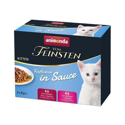ANIMONDA Vom Feinsten Kitten Raffinesse in sauce - märgkassitoit - 8x85g