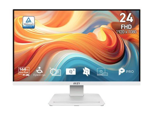 MSI Pro MP241W E14V kompiuterio monitorius 60.5 cm (23.8) 1920 x 1080 pikselių Full HD LCD Baltas